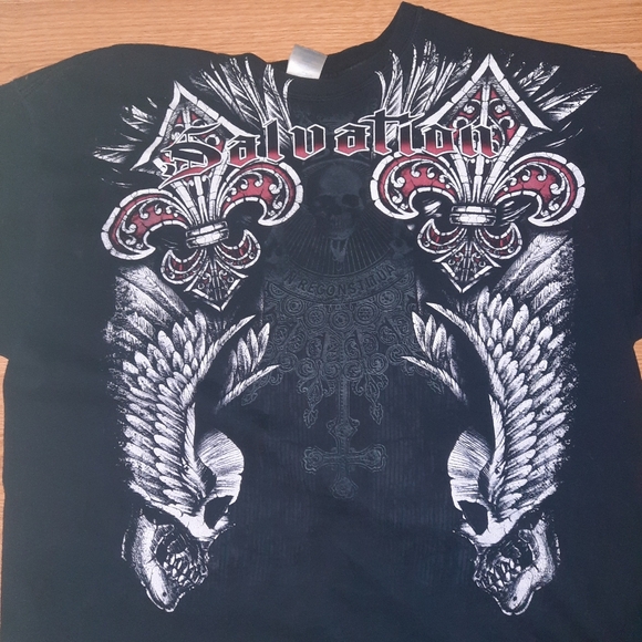 Affliction style mma Salvation shirt - Picture 3 of 5